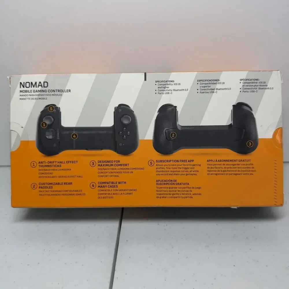 SCUF Nomad Wireless Mobile Gaming Controller for iPhone Bluetooth RGC0001